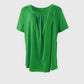 Square neck Solid Short Sleeve T shirt - Chic & Elegant style