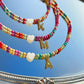 Colorful Beads Initial Choker