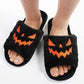 🔥2023 Hot Sale-🎃Halloween Pumpkin Plush Flat Slippers