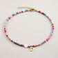 Colorful Beads Initial Choker