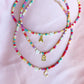 Colorful Beads Initial Choker