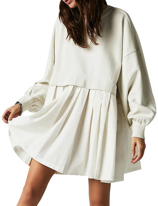 49% OFF🔥Womens Oversized Sweatshirt Dress Crewneck Mini Dress(BUY 2 FREE SHIPPING)