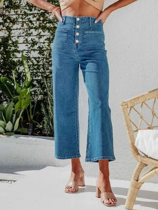 🌸High-quality🌸 Versatile Wide-Leg Jeans